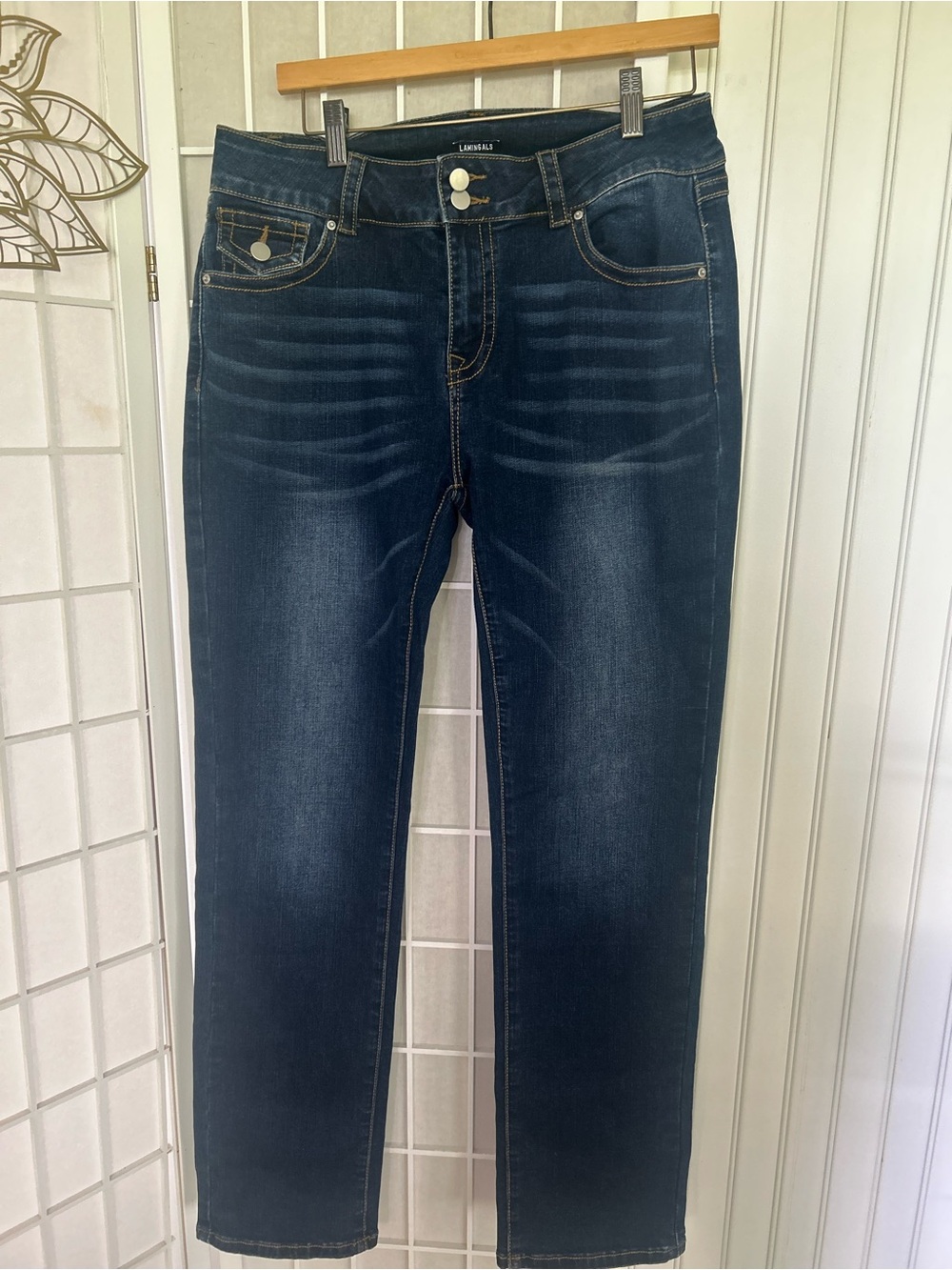 Flamingals Dark-Wash Stretch Jeans – Size XL